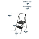 Load image into Gallery viewer, WERNER SURE GRIP COMFORT STEP STOOL 2 STEP (22493)