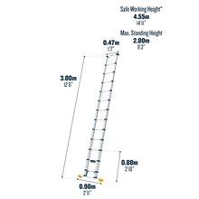 Load image into Gallery viewer, Werner Telescopic Soft Close Extension Ladder 3.8m (85038)