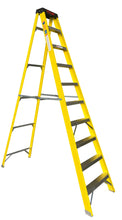Load image into Gallery viewer, Titan Fibreglass Swingback Step Ladder 10 Tread (TNGFHS10)