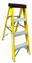 Load image into Gallery viewer, Titan Fibreglass Swingback Step Ladder 4 Tread (TNGFHS4)