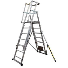 Load image into Gallery viewer, BoSS TeleguardPLUS 7 to 9 Rung telescopic platform ladder (32751500)