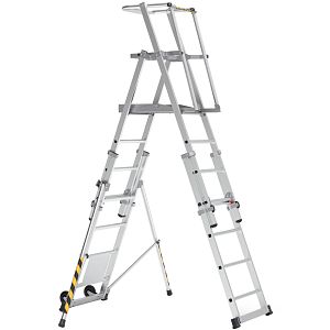 BoSS TeleguardPLUS 5 to 8 Rung telescopic platform ladder (32851500)