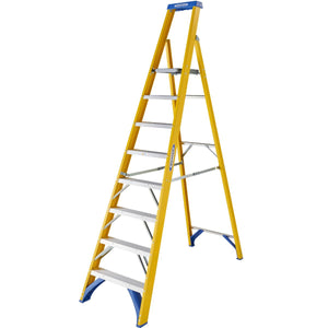 Werner Fibreglass Platform Stepladder 8 Tread (7170818)