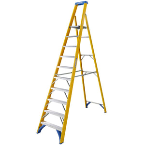 Werner Fibreglass Platform Stepladder 10 Tread (7171018)