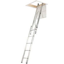 Load image into Gallery viewer, Werner Loft Ladder 2 Section with Handrail (76002)
