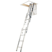 Load image into Gallery viewer, Werner Loft Ladder 3 Section Easy Stow (76013)