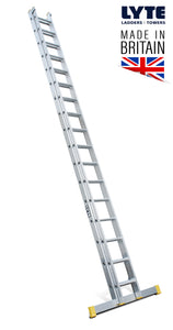 Lyte EN131-2 Professional Extension Ladder 17 Rung 2 Section (NELT250)